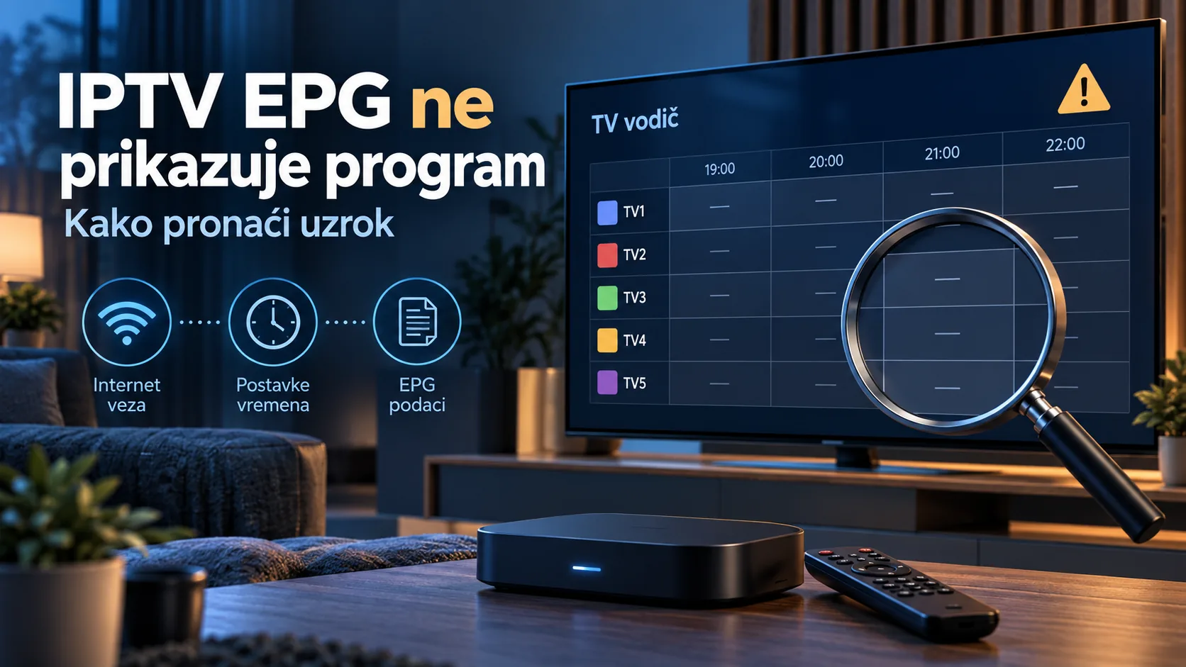 iptv epg ne prikazuje program — IPTV EPG ne prikazuje program: kako pronaći uzrok