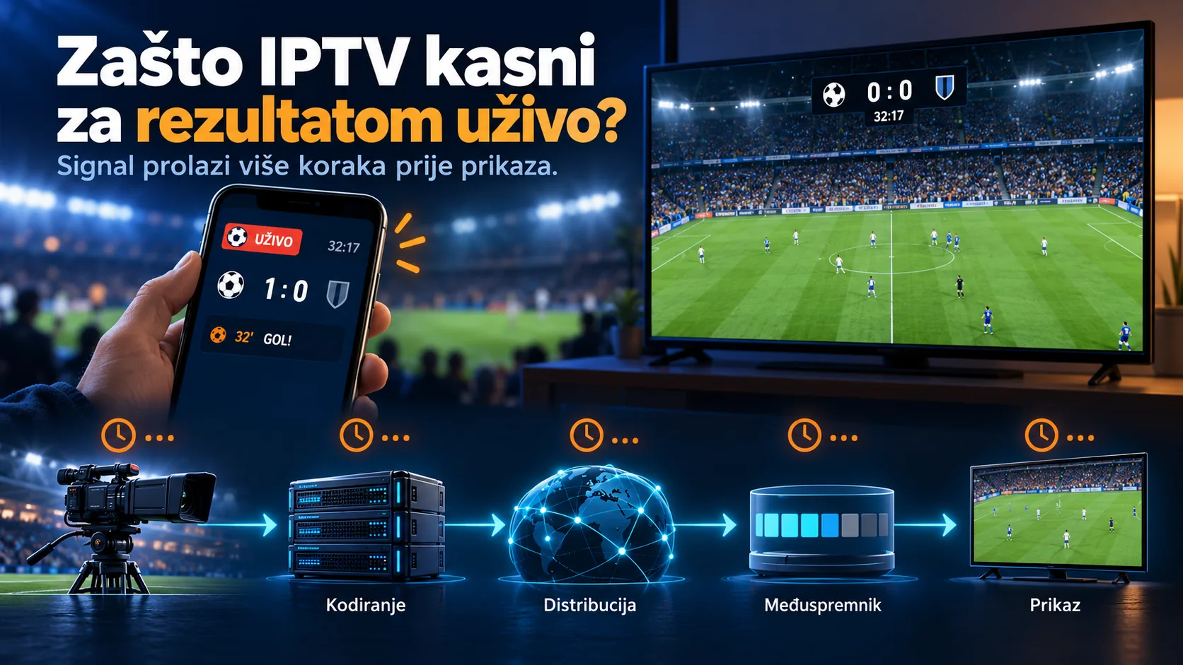 iptv kasni u odnosu na rezultat uzivo — IPTV kasni u odnosu na rezultat uživo: zašto nastaje kašnjenje
