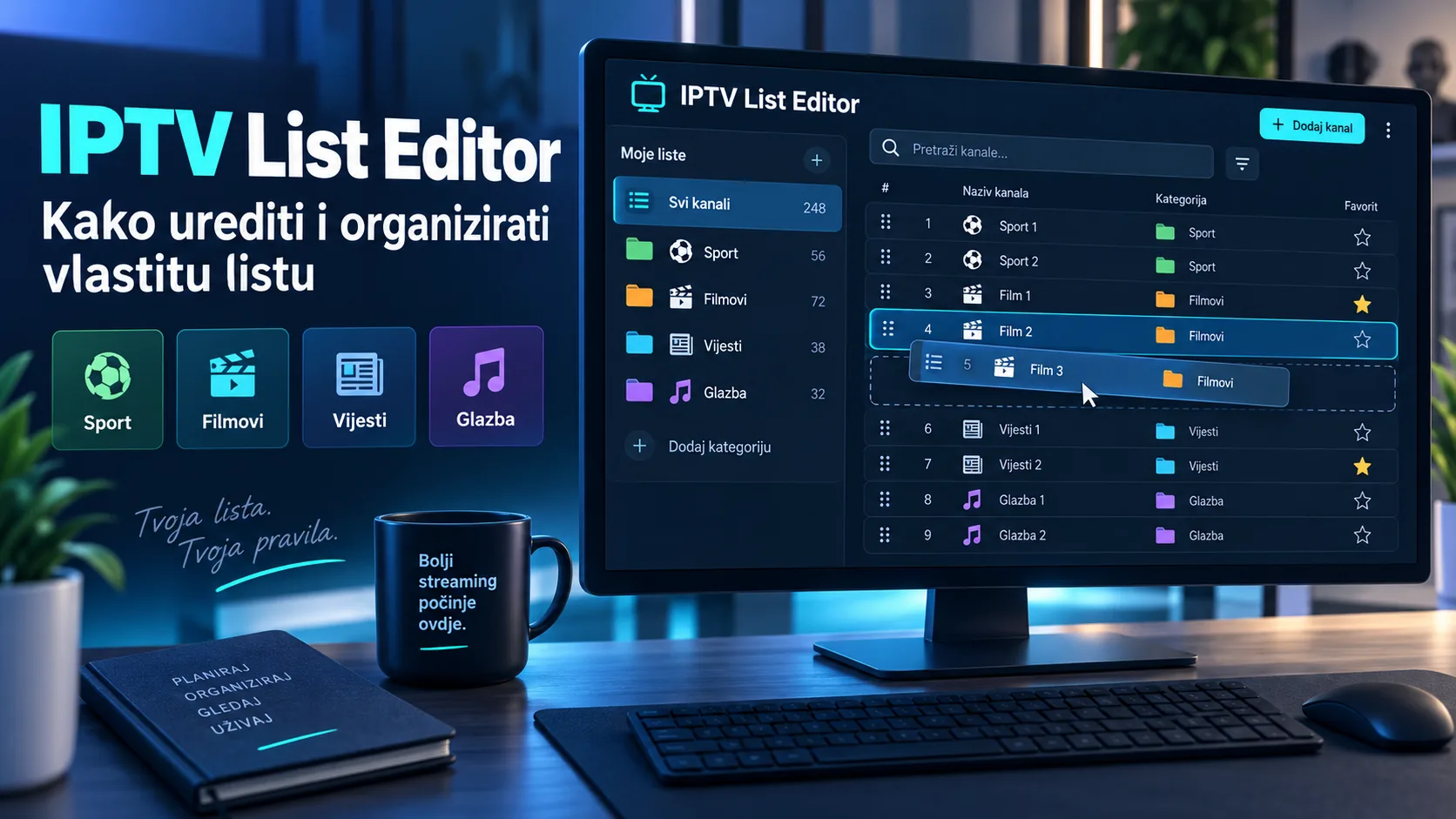 iptv list editor — IPTV List Editor: kako urediti i organizirati vlastitu listu