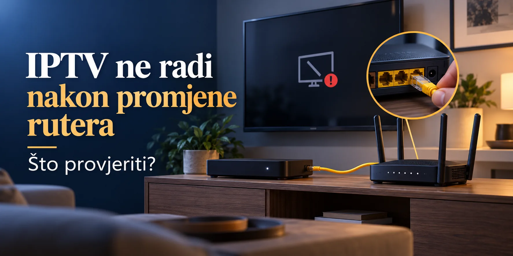 iptv ne radi nakon promjene rutera — IPTV ne radi nakon promjene rutera: što provjeriti