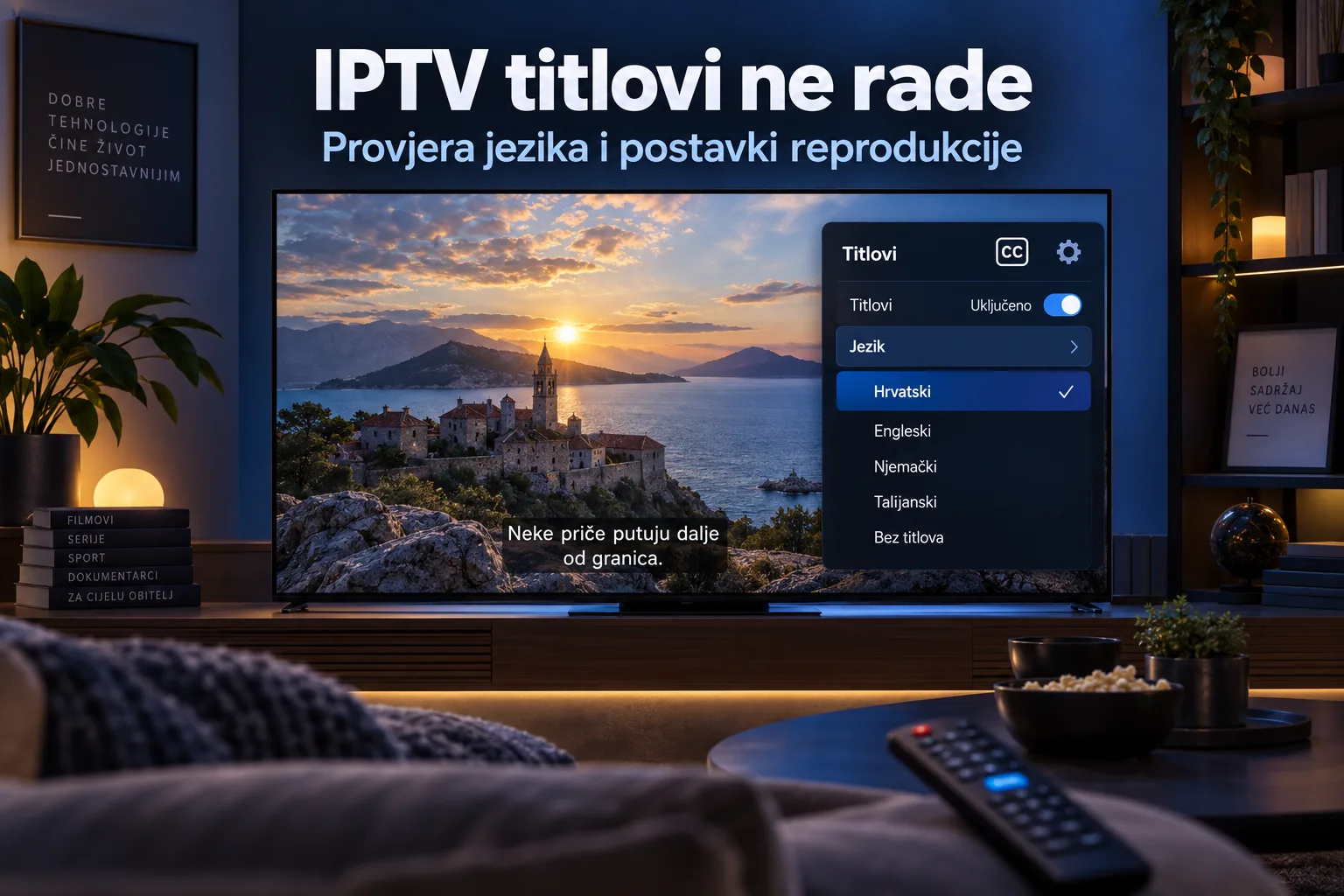 iptv titlovi ne rade — IPTV titlovi ne rade: provjera jezika i postavki reprodukcije