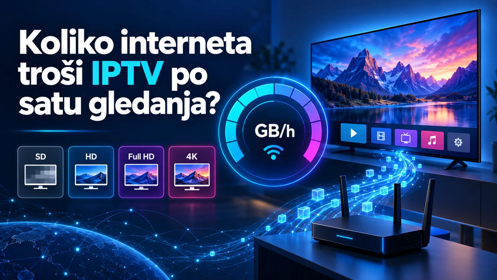 koliko interneta troši iptv — Koliko interneta troši IPTV po satu gledanja