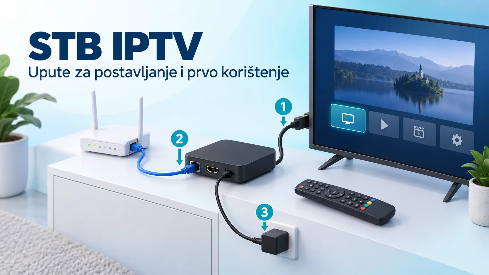 stb iptv — STB IPTV upute za postavljanje i prvo korištenje